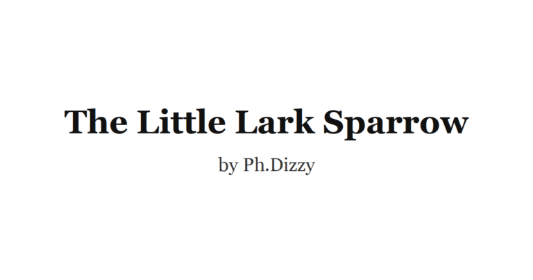 The Little Lark Sparrow