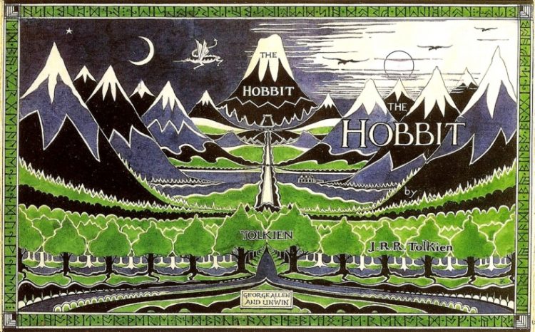 The original dust cover for the Hobbit
